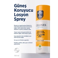 Celenes Herbal Güneş Koruyucu Losyon Sprey Spf30+ 150 ml