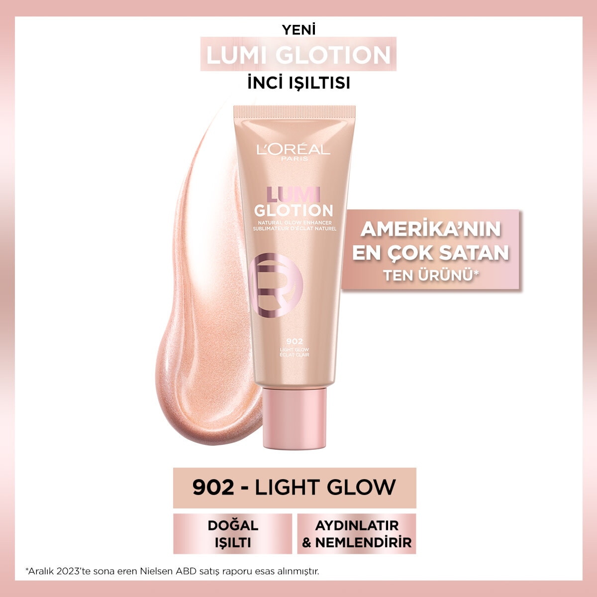 LOREAL PARIS LOREAL PARIS L'Oreal Paris Glotion All-In-One Doğal Işıltı 902 Light Glow 1 of 1 L'Oreal Paris Glotion All-In-One Doğal Işıltı 902 Light Glow