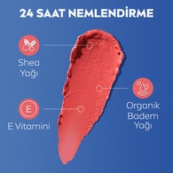 Nivea Renkli Dudak Bakım Kremi Mercan 4,8 g SPF30 Doğal E Vitamini Dudak ve Yanaklar İçin