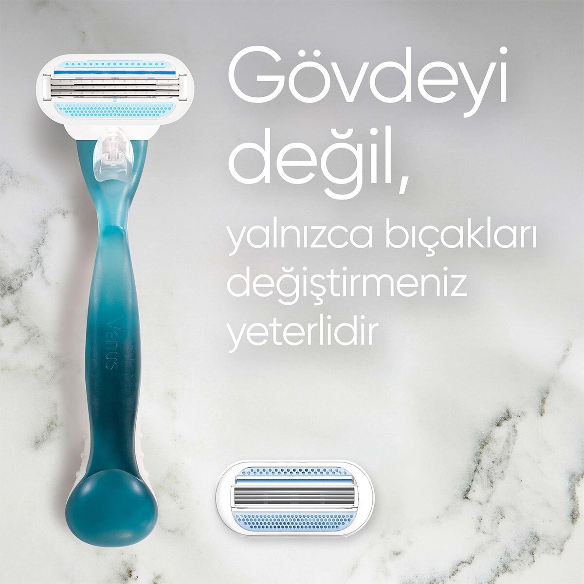  GILLETTE VENUS GILLETTE VENUS Gillette Venus Pembe Kadın Tıraş Makinesi Yedekli  1 of 9 