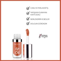 Note Lip Oil Nemlendirici ve Parlatıcı Dudak Bakım Yağı 50 Creamy Caramel Kahverengi