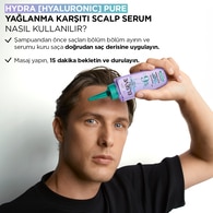 L'Oreal Paris Elseve Hydra [Hyaluronic] Pure Salisilik Asit İçeren Yağlanma Karşıtı Peeling Etkili Saç Derisi Serumu 102 ml