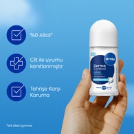 Nivea Derma Control Defend Hyaluronik Asit, Pro-Vitamin B5 72 Saat Kadın Roll On 50 ml