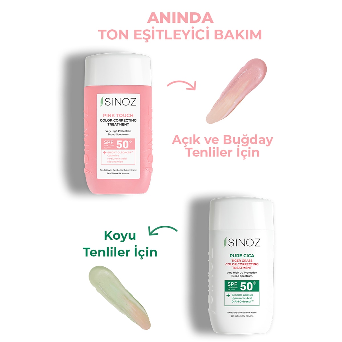  SİNOZ SINOZ Sinoz Pink Touch Ton Eşitleyici Güneş Kremi Spf50+  1 of 10 