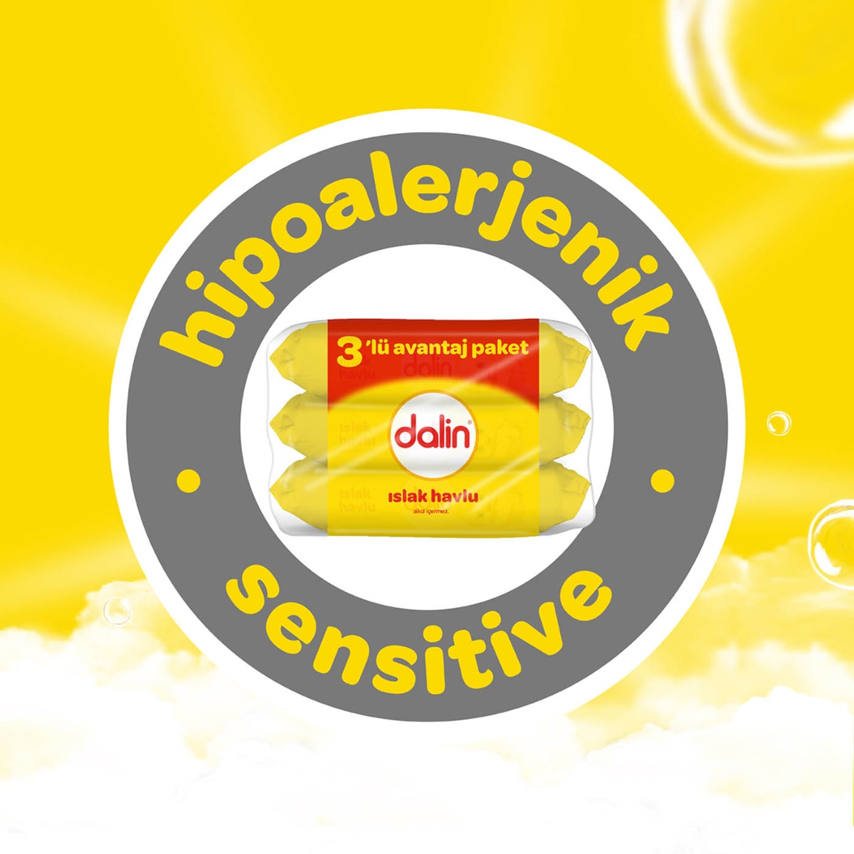  DALİN DALİN Dalin Klasik Islak Mendil 3 Paket 56 Adet  1 of 7 