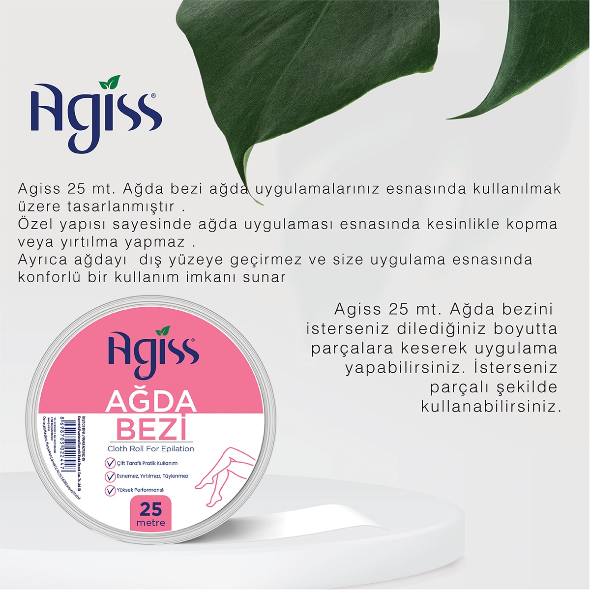 AGISS AGISS Agiss Ağda Bezi 25 mt. Rulo 1 of 3