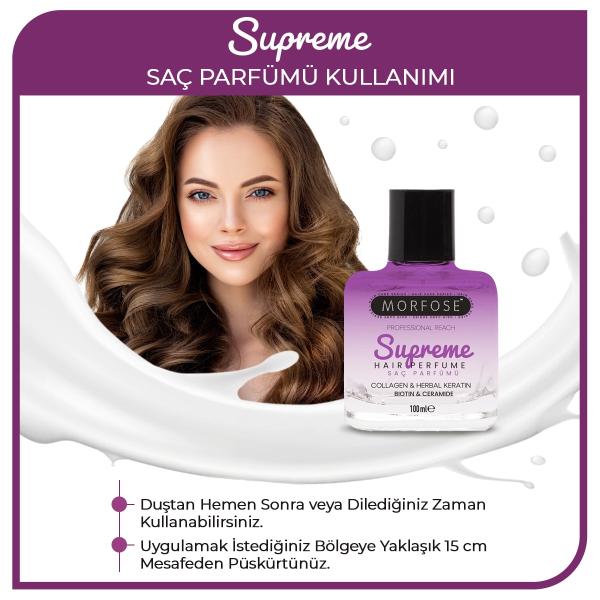 MORFOSE MORFOSE Morfose Supreme Saç Parfümü 100 ml 1 of 3