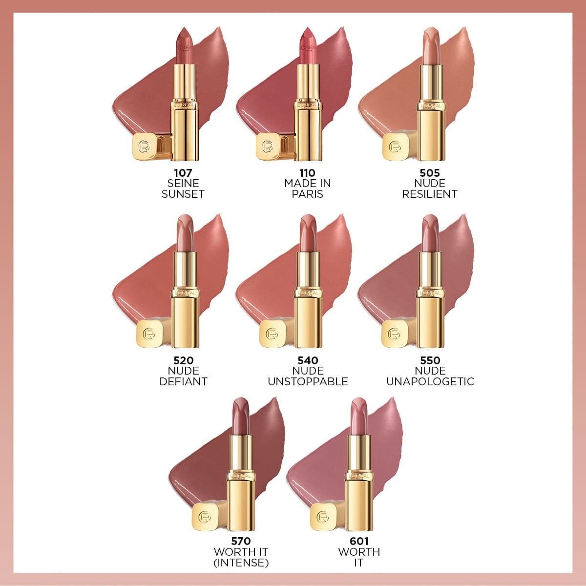 LOREAL PARIS LOREAL PARIS L'Oreal Paris Color Riche Saten Bitişli Ruj 601 Worth It 1 of 7