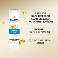 Pantene Şampuan Temel Bakım 3'ü 1 Arada 625 ml