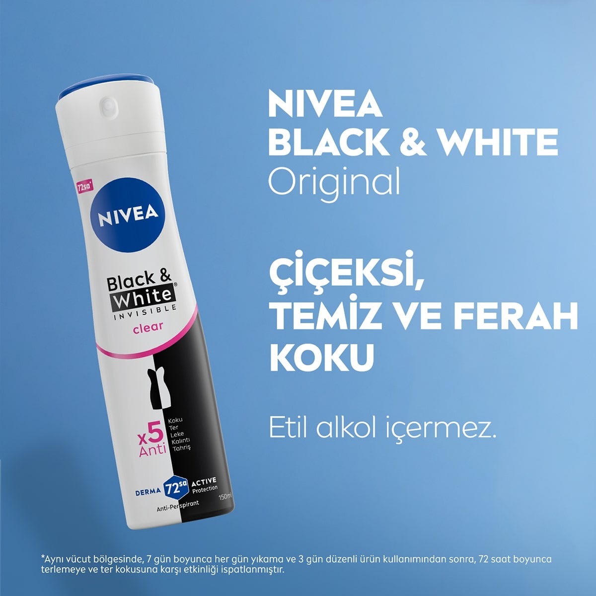  NIVEA DEO NIVEA DEO Nivea Clear Kadın Deodorant 150 ml ve Roll-on 25 ml Seti  1 of 6 