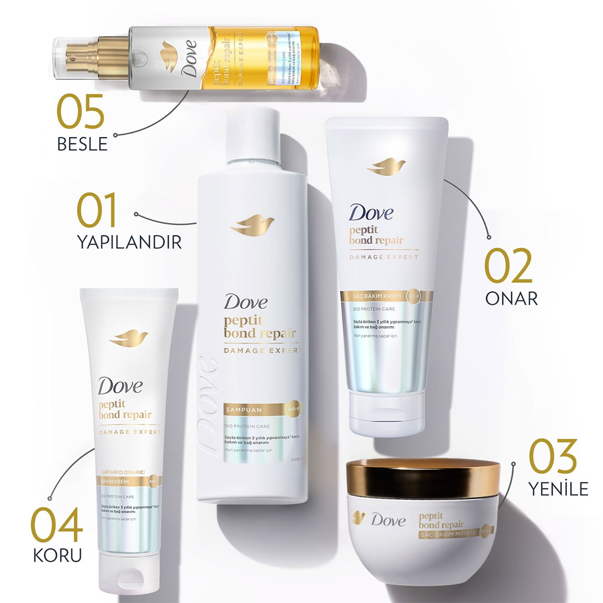 DOVE DOVE Dove Saç Serumu Peptid Bond Repair 80 ml 1 of 11