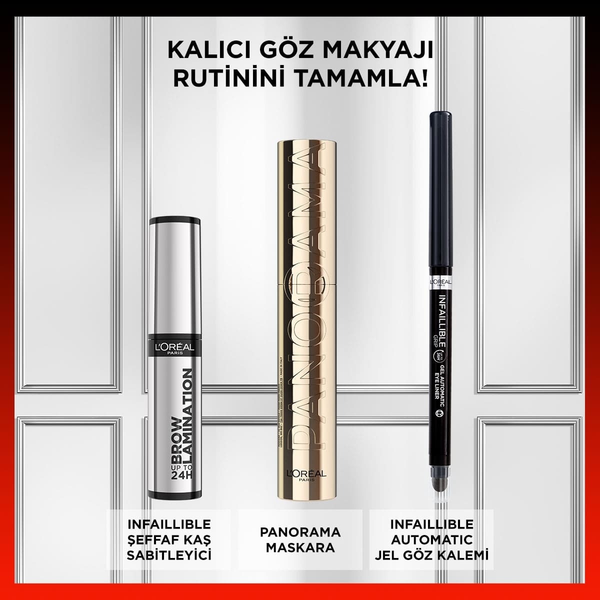  LOREAL PARIS LOREAL PARIS L'Oréal Paris Infaillible 24H Brow Lamination Şeffaf Kaş Sabitleyici  1 of 8 