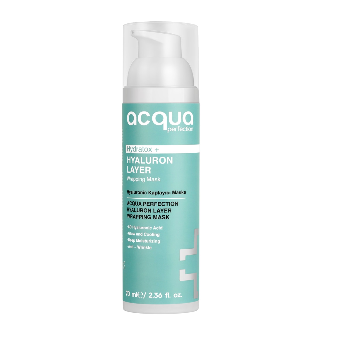  Acqua Perfection ACQUA PERFECTION Acqua Perfection Hydratox Hyaluronic Acid Nemlendirici ve Kırışıklık Karşıtı Soyulabilir Yüz Maskesi 70 ml 