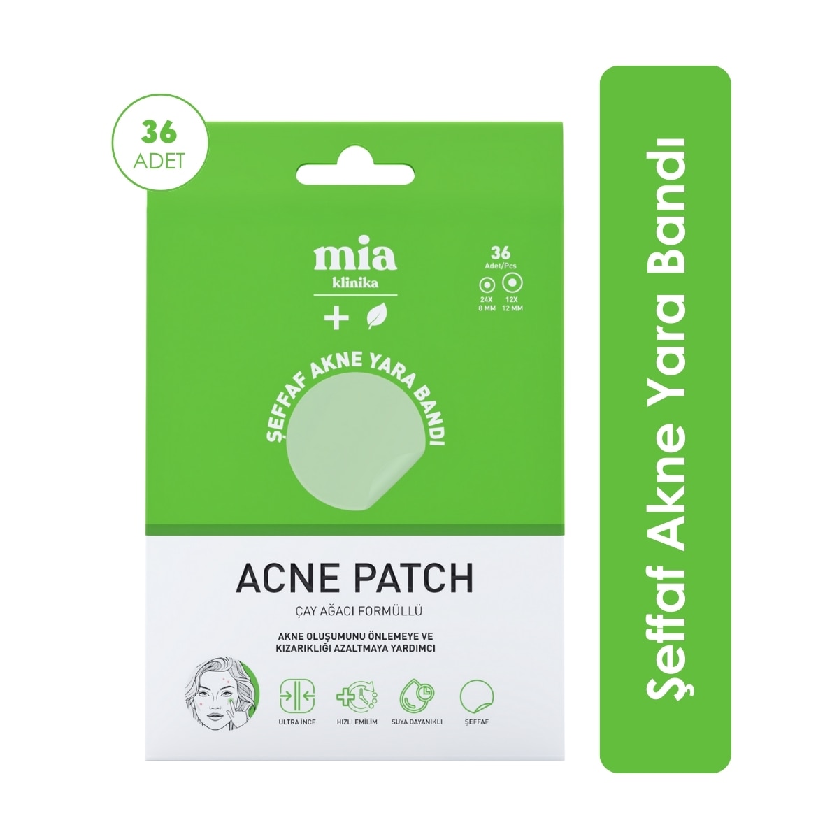 MIA KLINIKA MIA KLINIKA Mia Klinika Akne Bandı 1 of 1 Mia Klinika Akne Bandı