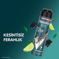 Rexona Men Erkek Sprey Deodorant Kömür Detox 72 Saat Kesintisiz Üstün Koruma 150 ml
