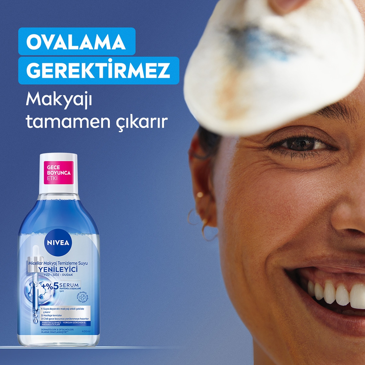 NIVEA VISAGE NIVEA VISAGE Nivea Yenileyici Micellar Makyaj Temizleme Suyu 400 ml 1 of 9