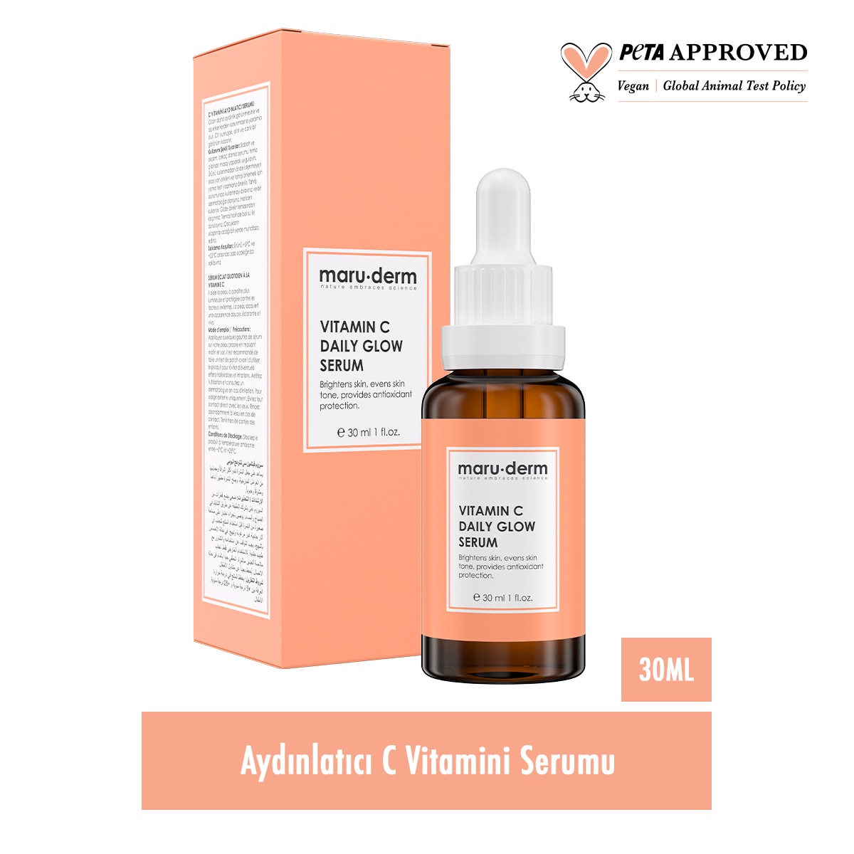 MARUDERM MARUDERM Maruderm Aydınlatıcı C Vitamini ve Peptid Cilt Bakım Serumu 30 ml 1 of 5