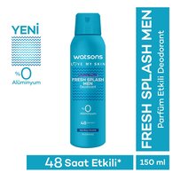 WATSONS WATSONS Watsons Fresh Splash Deodorant Sprey Pudrasız 150 ml  