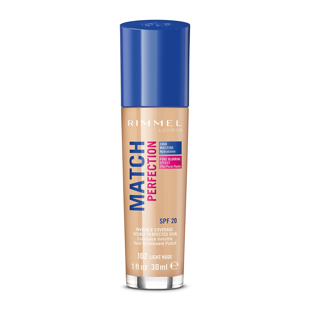RIMMEL LONDON RIMMEL LONDON Rimmel London Match Perfection Fondöten No: 102 Light Nude  1 of 2