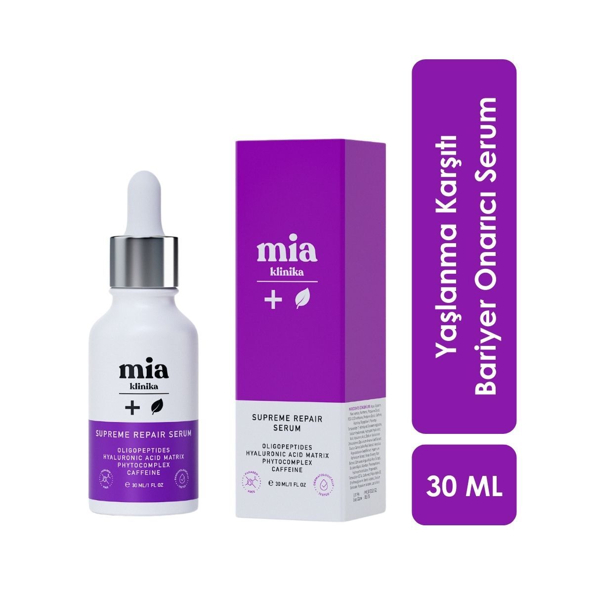 MIA KLINIKA MIA KLINIKA Mia Klinika Yaşlanma Karşıtı Bariyer Onarıcı Serum 30 ml 1 of 1 Mia Klinika Yaşlanma Karşıtı Bariyer Onarıcı Serum 30 ml