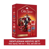  OLD SPICE OLD SPICE Old Spice Captain Deodorant Sprey 150 ml + Duş Jeli 250 ml  1 of 1 