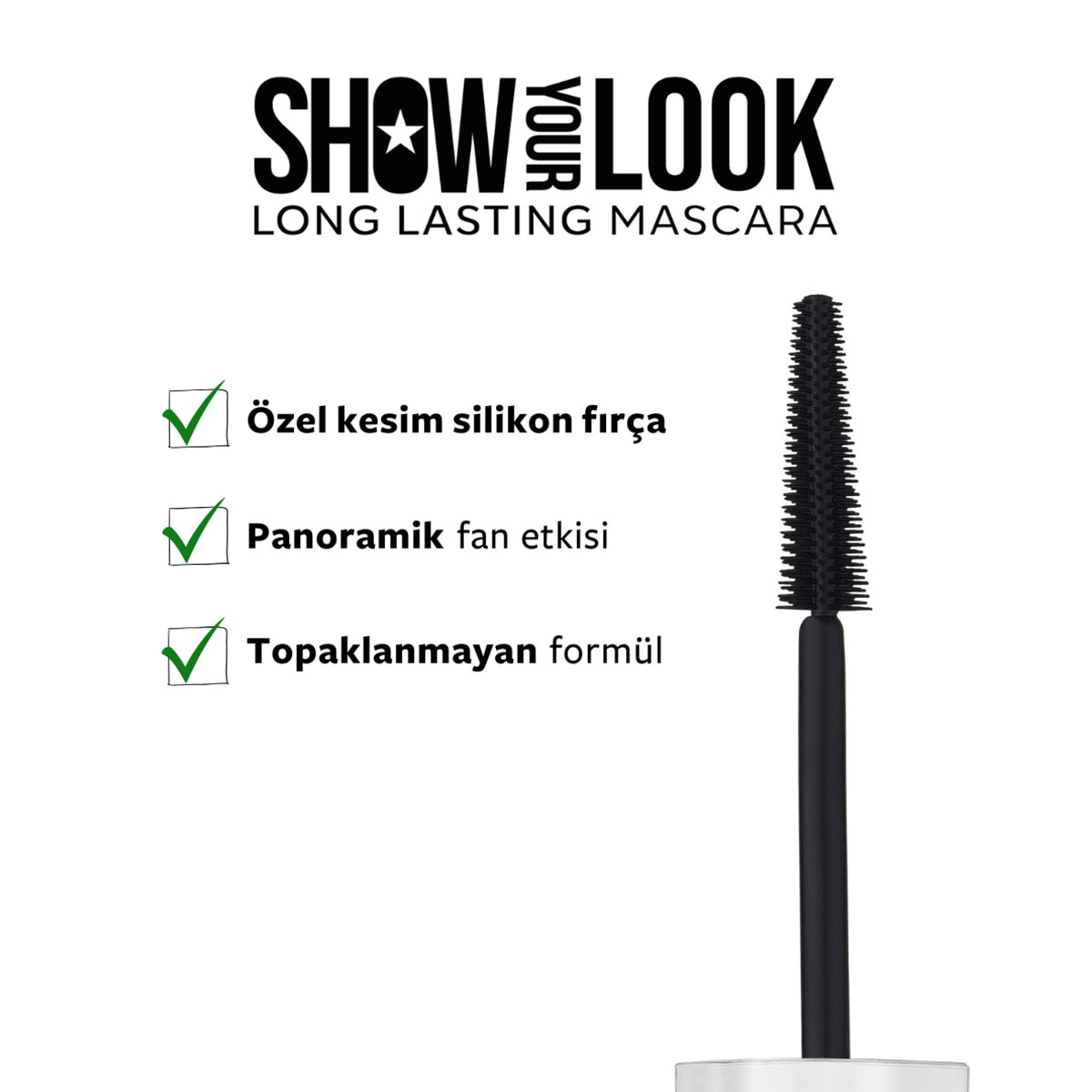  undefined SHOW BY PASTEL Show By Pastel Show Your Look 24H Long Lasting Mascara Maskara 2024 Yeni Yıl  1 of 8 