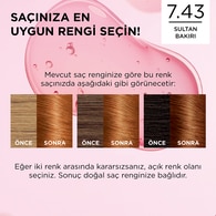 L'Oreal Paris Excellence Sultan Bakırı Saç Boyası 7.43