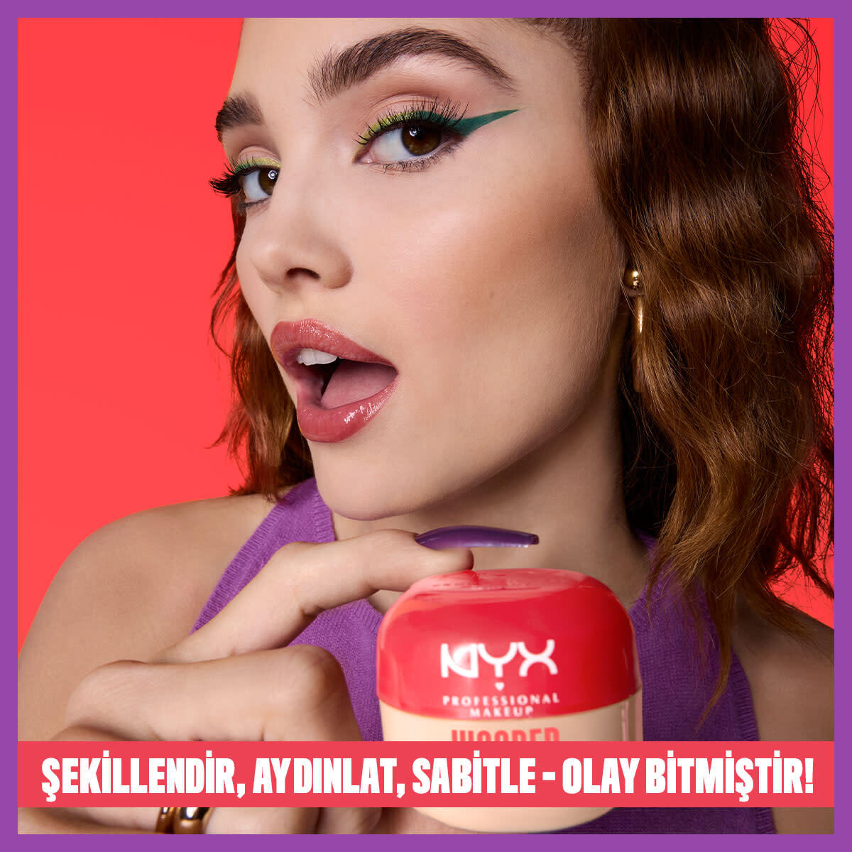 NYX NYX Nyx Professional Makeup Wonder Snatch Sabitleyici Pudra Cheeky Cherry 1 of 10