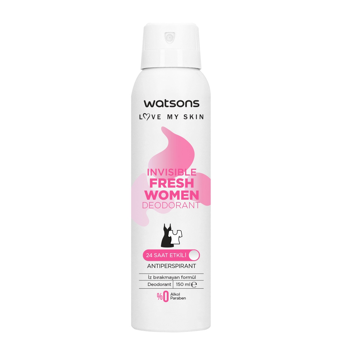  WATSONS WATSONS Watsons Invisible Fresh Pudralı Deodorant Sprey 150 ml  1 of 2 