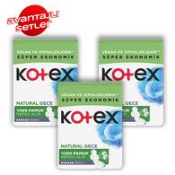  KOTEX undefined Kotex Natural Ultra Quadro Ped Gece 14'lü Set x3  1 of 1 