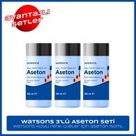  undefined undefined Watsons 3'lü Koyu Renkler Aseton Seti  1 of 1 