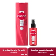  undefined undefined Elidor Brezliya Keratin Terapisi Şampuan + Bakım Kürü 2'li Set  1 of 1 